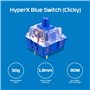 HyperX Alloy Origins Core – Clavier de jeu mécanique sans pavé numérique – Facteur de forme compact – HyperX Blue – Rétroéclaira