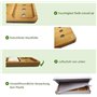 Suuted Porte-Savon élégant à 3 Compartiments en Bois de Bambou Naturel pour Salle de Bain/Douche/Cuisine, avec évacuation de l'e