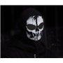 Cagoule avec tête de mort imprimée | Cagoule pour fans de COD | Couleur: noir