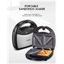 Yabano Machine à Sandwich 3 en 1, Gaufrier, Grille de Contact, Plaques Allant au Lave-vaisselle et Antiadhésives