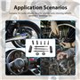 PLAYOCCAR Kit d'extraction de roulement intérieur de moto, ensemble d'outils de retrait d'extracteur de roulements internes avec