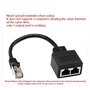 1 RJ45 Mâle vers 2 RJ45 Femelle Réseau Y Splitter cble
