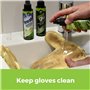 gloveglu Unisex Mega Bundle Grip 'N' Wash, Mega Grip 120ml and 50ml Glove Wash & Prepare. for All Goalkeeping Gloves