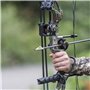 12 Pointes de Chasse au tir à l'arc, Têtes de Flèches à 100 Grains avec 3 Lames en Acier Inoxydable， Pointes de flèche en Plein 