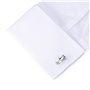 HONEY BEAR Bouton De Manchette Pince Argent Homme Chemise Poignet Col En Mariage Cadeau,nœud