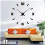 Timelike - Grande horloge murale - Aiguilles 3D - Horloge à mécanisme à quartz - Loisirs créatifs - Décoration d'intérieur