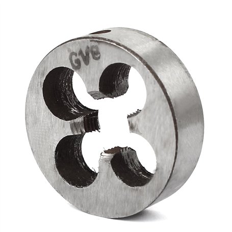 sourcing map 1/8BSP 30 mm OD 11 mm Hauteur Filetage Rond Fil Filière