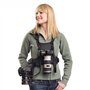Nicama NC-VEST Harnais de transport Photographe sangle de poitrine corps élastique réglable pour 2 Appareils Photos Noir Canon N