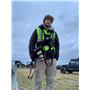 Nicama NC-VEST Harnais de transport Photographe sangle de poitrine corps élastique réglable pour 2 Appareils Photos Noir Canon N