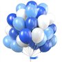 PartyWoo Bleu Blanc Ballon