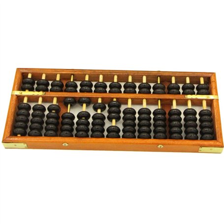 Boulier vintage en bois - Abaque pour les enfants - Mathématiques - Jouet éducatif - Outils d'apprentissage - HugeStore