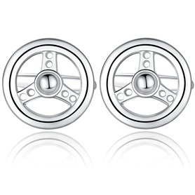 HONEY BEAR boutons de manchette pour hommes - Volant de direction pilote de voiture de course
