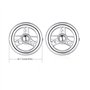 HONEY BEAR boutons de manchette pour hommes - Volant de direction pilote de voiture de course,argent