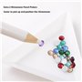 Afantti Applicateur Strass Hotfix Outil Baguette Pierres Stylo Pistolet Machine Hot Fix avec 7 Pointes, Violette