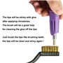 Afantti Applicateur Strass Hotfix Outil Baguette Pierres Stylo Pistolet Machine Hot Fix avec 7 Pointes, Violette
