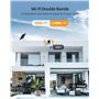 Imou Cell 2 + Panneau Solaire Caméra Surveillance WiFi sur Batterie 4MP IP Caméra sans Fil Wi-FI 2.4/5 GHz,Détection Humaine,Vis