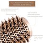 Brosse à Cheveux Ronde Brosse à Sécher Ionic Poils de Sanglier Anti-statique Brosse Ronde pour Sécher, Boucler et Lisser les Che