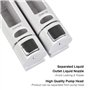 Distributeur Savon Mural 400MLX 2 TIMESETL Distributeur Shampoing et Gel Douche Distributeur Savon Douche Double Distributeur de