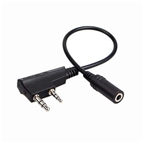 Retevis TCK01 Talkie Walkie Adaptateur Audio 2 Broches à 3.5mm