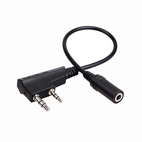 Retevis TCK01 Talkie Walkie Adaptateur Audio 2 Broches à 3.5mm