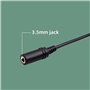 Retevis TCK01 Talkie Walkie Adaptateur Audio 2 Broches à 3.5mm, Câble Adaptateur Audio Talkie-walkie Compatible avec Talkie Walk