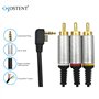 OSTENT AV Audio Vidéo RCA Composite Câble Compatible pour Sony PSP 2000/3000 Slim to TV