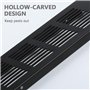 YQ 2 Pièces Grille Daération Extérieure,Grille Aeration Aluminium Grille Daération Extérieure Grille Aeration Reglable,Noir