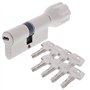ABUS - EC550 Profil-Cylindre à bouton Longueur Z30/K30mm avec 8 Clés