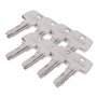 ABUS - EC550 Profil-Cylindre à bouton Longueur Z30/K30mm avec 8 Clés
