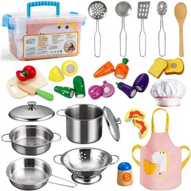 Tigerhu Jouets de Cuisine en Bois pour Enfants