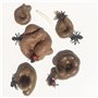 6 Fausse crotte gluante, Fausse Chien Collante Et Pour Farces Et Attrapes, Fausse Chien En Plastique Aspect Réaliste Farce Et At