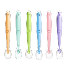 PandaEar Cuillères en Silicone pour bébé Enfants