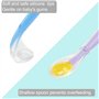 PandaEar Cuillères en Silicone pour bébé Enfants, Lot de 6 Cuillère à soupe avec embouts en silicone souple pour l'Alimentation 