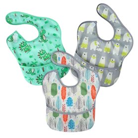 PandaEar Super léger Bavoirs bébé pour les repas| Lot de 3