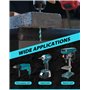 EZARC Set de Forets Professionnels, 5 pièce Forets de Carbure, Utilisation polyvalente Convient pour Métal, Pierre, Brique, Bois