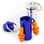 KBNIAN 3 Paires Bouchons d'Oreilles Antibruit Réutilisable en Silicone avec Cordon et Bouteilles de Rangement Casque Protection 
