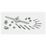 Vzer Lot de 31 mini tarauds et filières en acier rapide M1 M1.1 M1.2 M1.4 M1.6 M1.8 M2 M2.2 M2.5