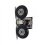 Lot de 8 roulettes pour porte de douche simple/glissières/roues/poulies Diamètre 25 mm Pièces de rechange en alliage de zinc