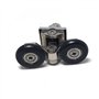 Lot de 8 roulettes pour porte de douche simple/glissières/roues/poulies Diamètre 25 mm Pièces de rechange en alliage de zinc
