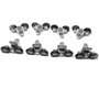 Lot de 8 roulettes pour porte de douche simple/glissières/roues/poulies Diamètre 25 mm Pièces de rechange en alliage de zinc