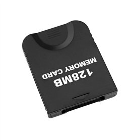 YINETTECH Carte mémoire 128Mo pour Nintendo Wii et Gamecube NGC Gc Console 2043 Block Blanc