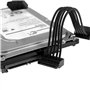 BIYM 2 Pcs 15 Broches SATA Câble d'alimentation 1 Mâle à 4 Femelle Y Splitter Kit 20 Pouces 18AWG Câble Ordinateur Puissance Lec