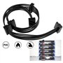 BIYM 2 Pcs 15 Broches SATA Câble d'alimentation 1 Mâle à 4 Femelle Y Splitter Kit 20 Pouces 18AWG Câble Ordinateur Puissance Lec