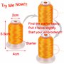 New brothread 63 Brother Couleurs Polyester Fil machine à broder pour Brother/Babylock/Janome/Singer/Kenmore Machine 500M (550Y)