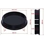 Complect de 4x 60mm CARBON Centres de Roue Caches Moyeu Jante Capuchons Enjoliveurs -Passent pour jantes avec 55,5-56mm diamètre