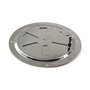 Lot de 2 grilles d'aération circulaires en acier inoxydable 316 Ø 12,7 cm