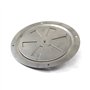 Lot de 2 grilles d'aération circulaires en acier inoxydable 316 Ø 12,7 cm