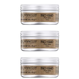 Lot de 3 pots de cire sculptante Tigi Bed Head For Men Matte Separation - 85 g - Pour homme