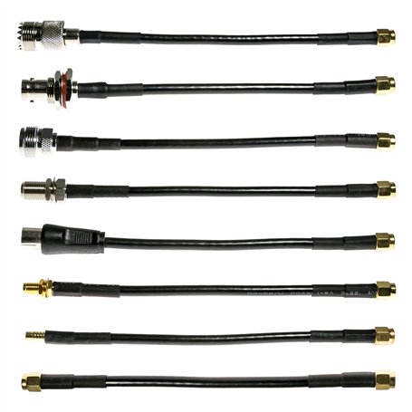 NooElec Kit de Connexion de Câble SMA Ensemble de 8 Câbles d'Adaptateur RF pour Radios NESDR Smart (RTL-SDR)