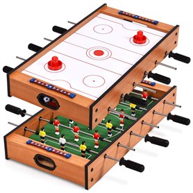 COSTWAY Table de Jeu Multigame 2 en 1